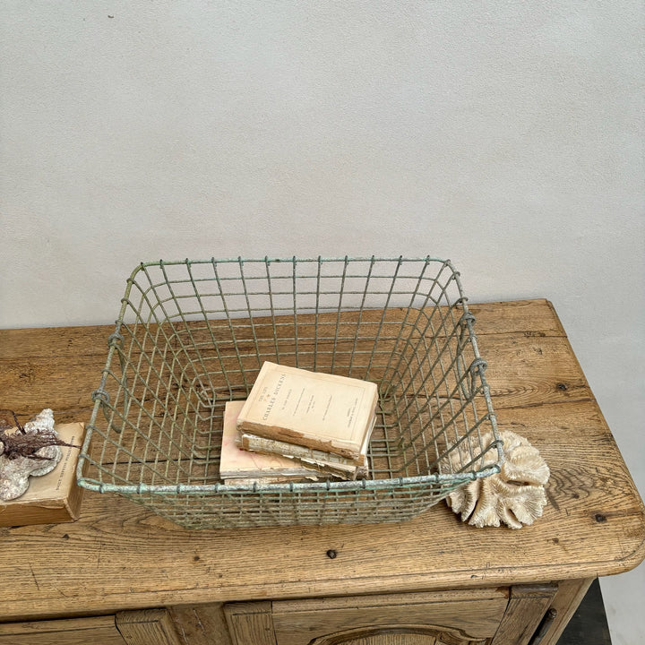 Vintage French Oyster Basket