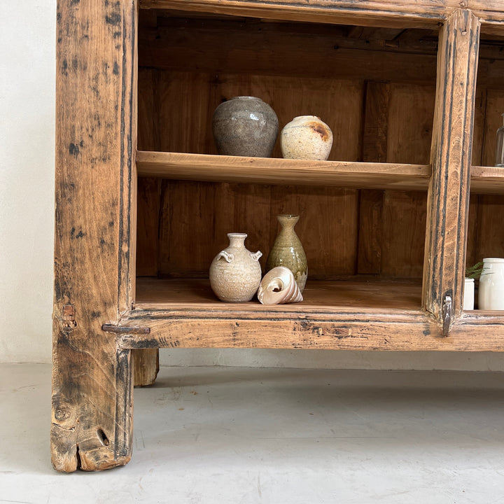 Vintage Rustic Open Cabinet | Mouna