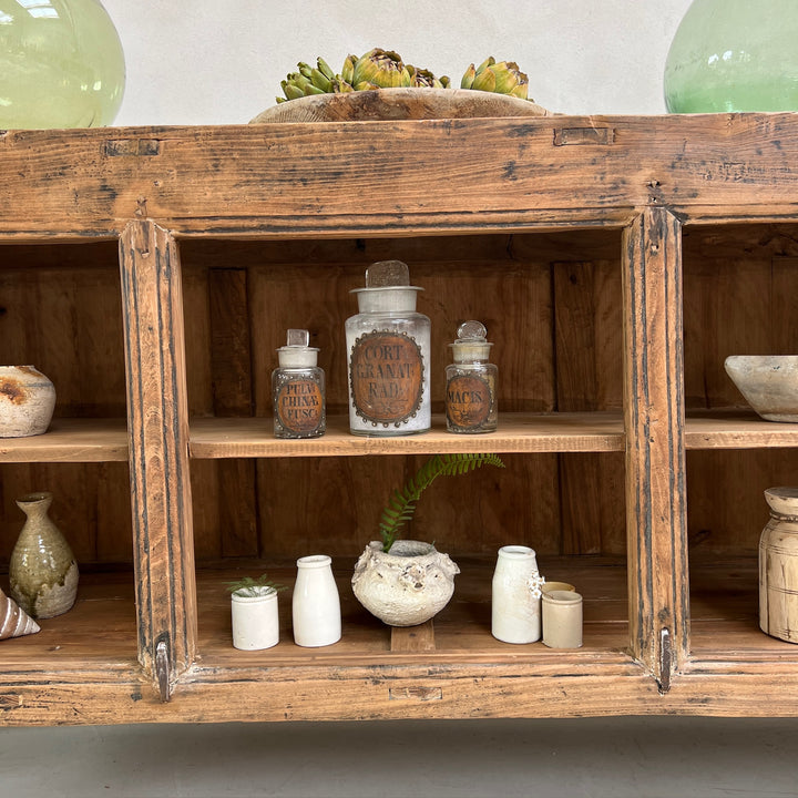 Vintage Rustic Open Cabinet | Mouna