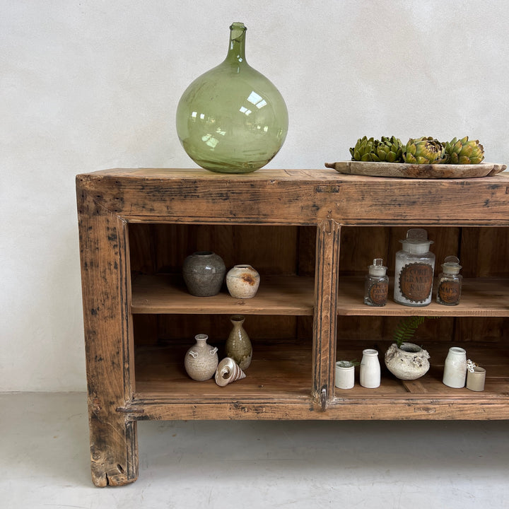 Vintage Rustic Open Cabinet | Mouna