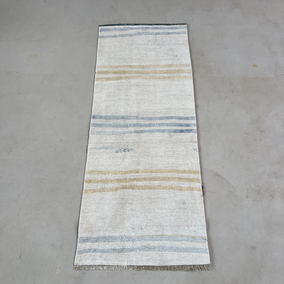 Vintage Stripe linen runner No: 4, 67cm x 173cm