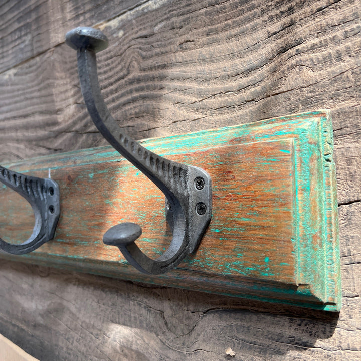Vintage Wooden Coat Rack | 3 Hooks