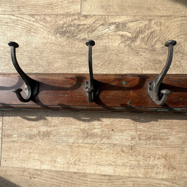 Vintage Wooden Coat Rack | 5 Hooks