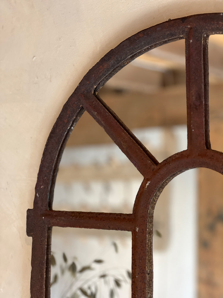 Antique iron window mirror | Bentley