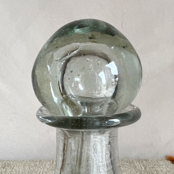 Hand blown Moroccan bottle | Clear