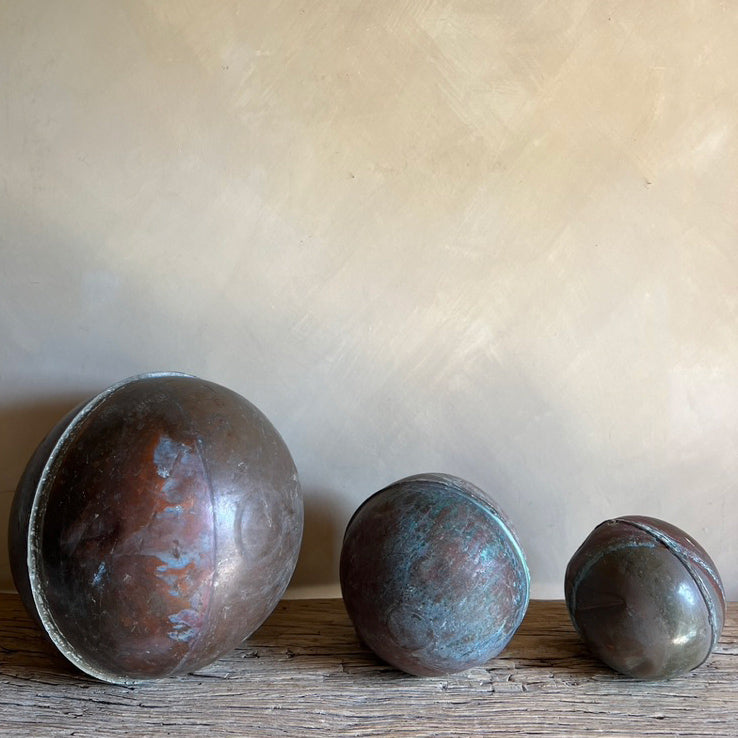 Decorative Copper Ball Set