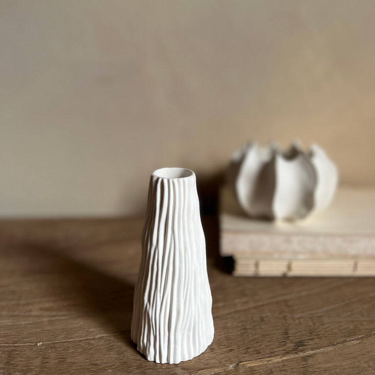 Norwegian Porcelain Vase | Coral Tall