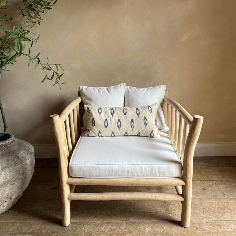 Rustic Wood Garden Armchair Home Barn