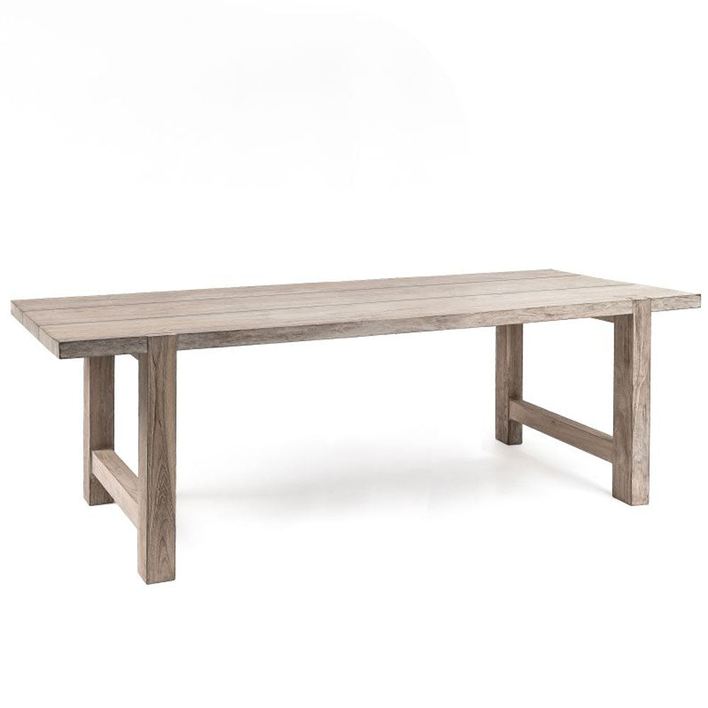 Reclaimed wood garden dining table