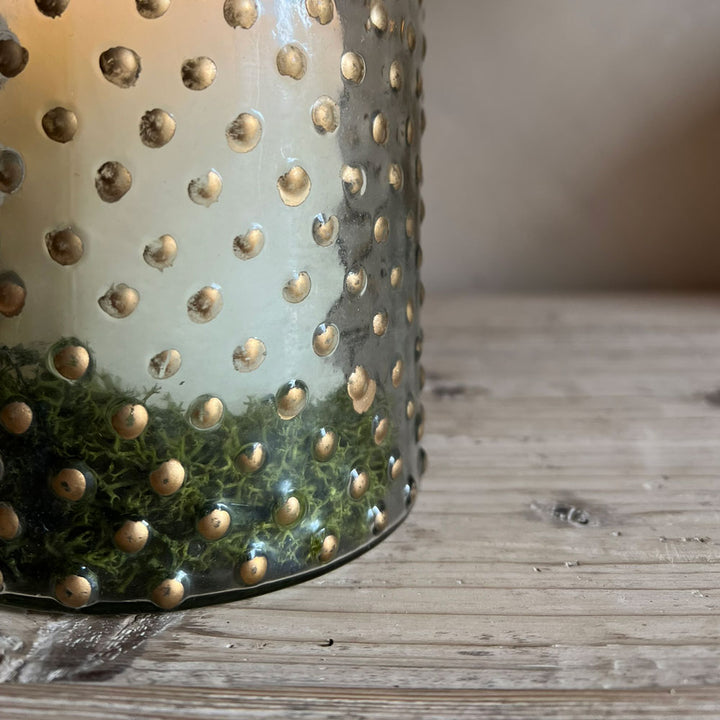 Gold Bobble Tealight Holder Large