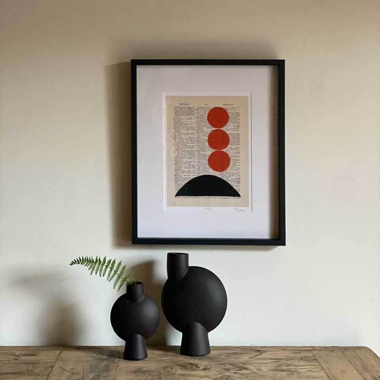 Framed Vintage Book Print | Sphere