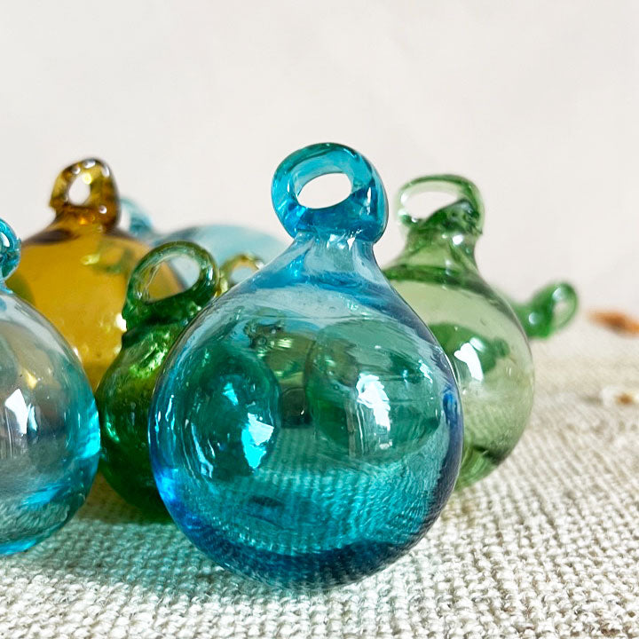 Hand blown Small Bauble |Turq