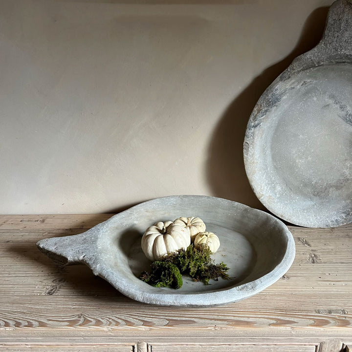 Large marble antique plate