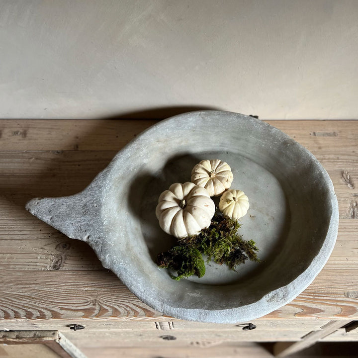 Large marble antique plate