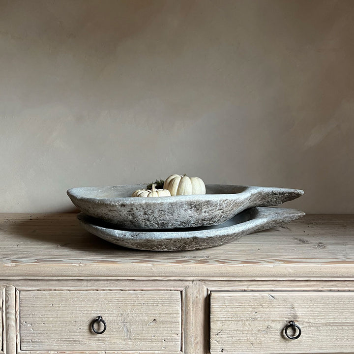 Large marble antique plate