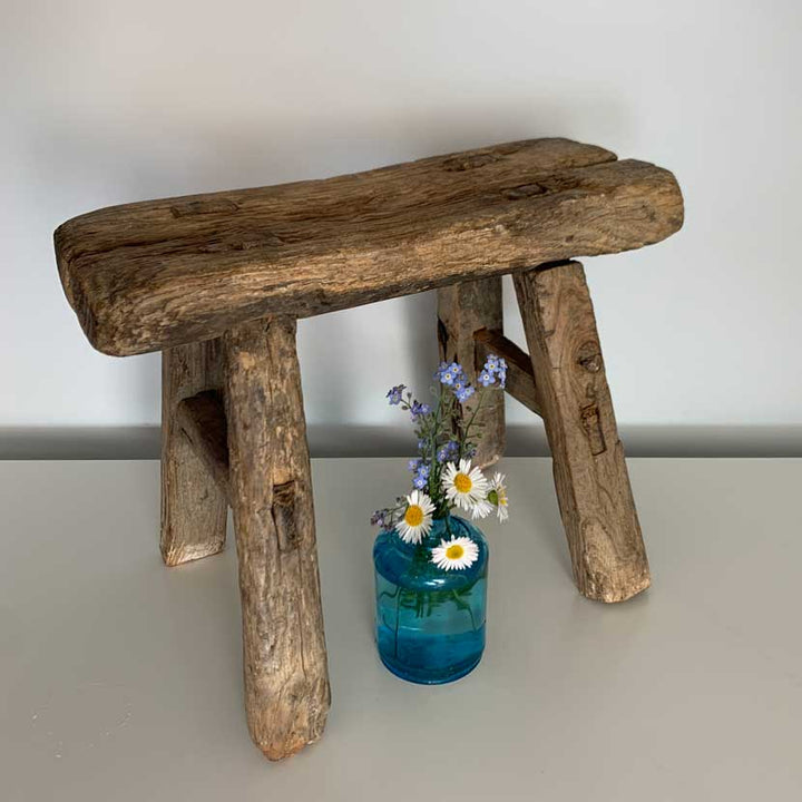 miniature elm stool