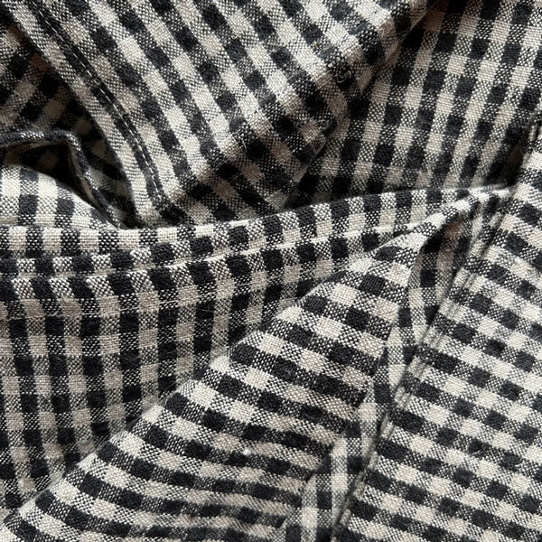 Gingham napkin black | neutral