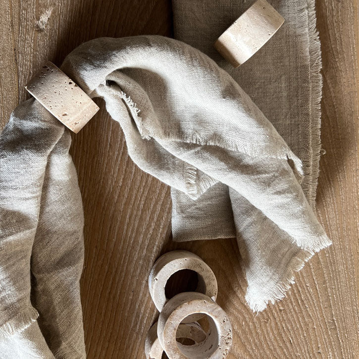 Natural Marble Napkin Ring