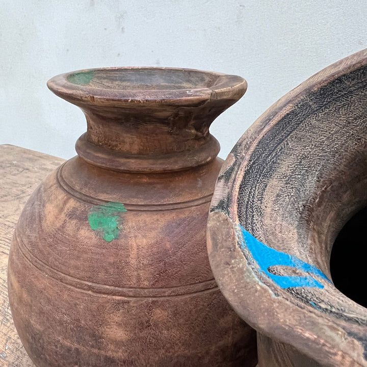 Vintage Nepalese water pot round