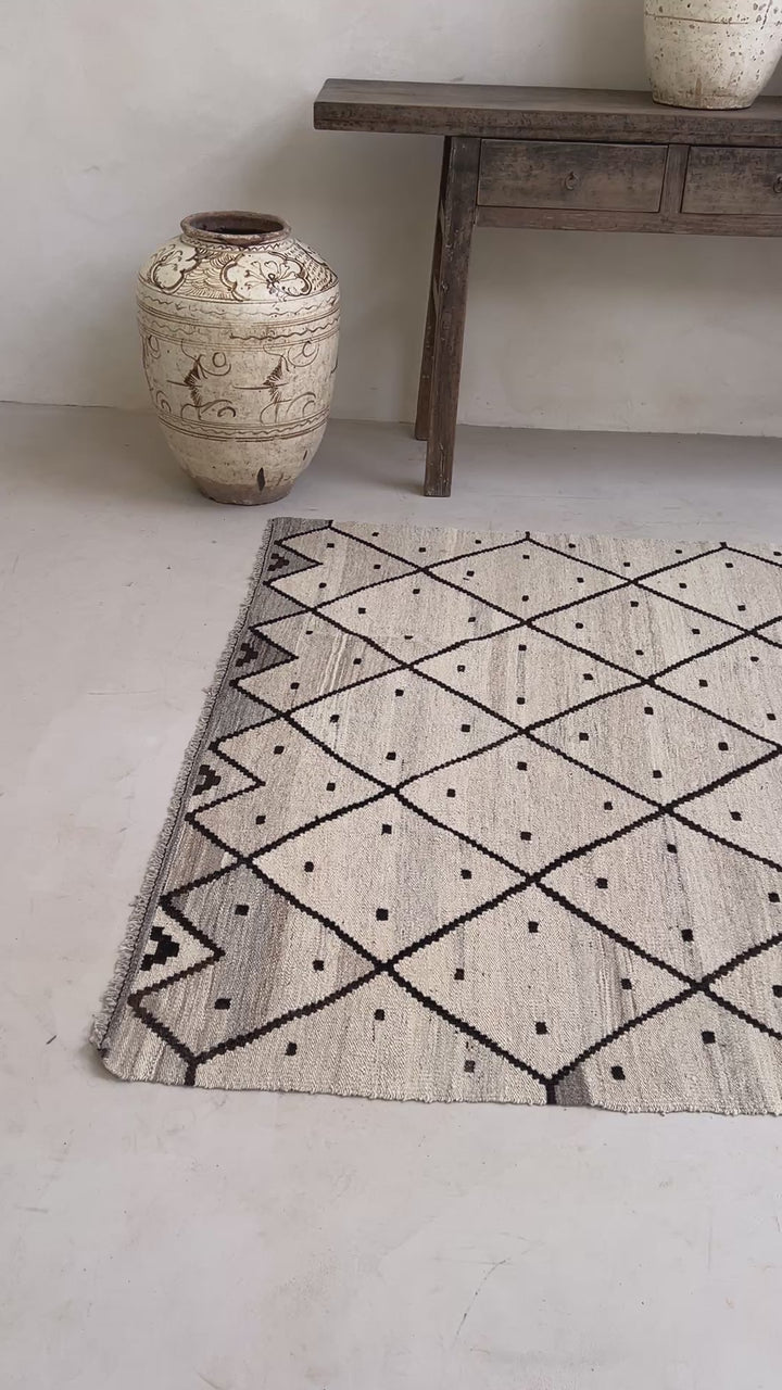 Handwoven Kilim Rug ADA Cream