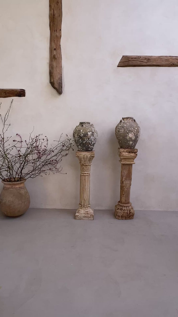 Decorative Carved Wooden Column