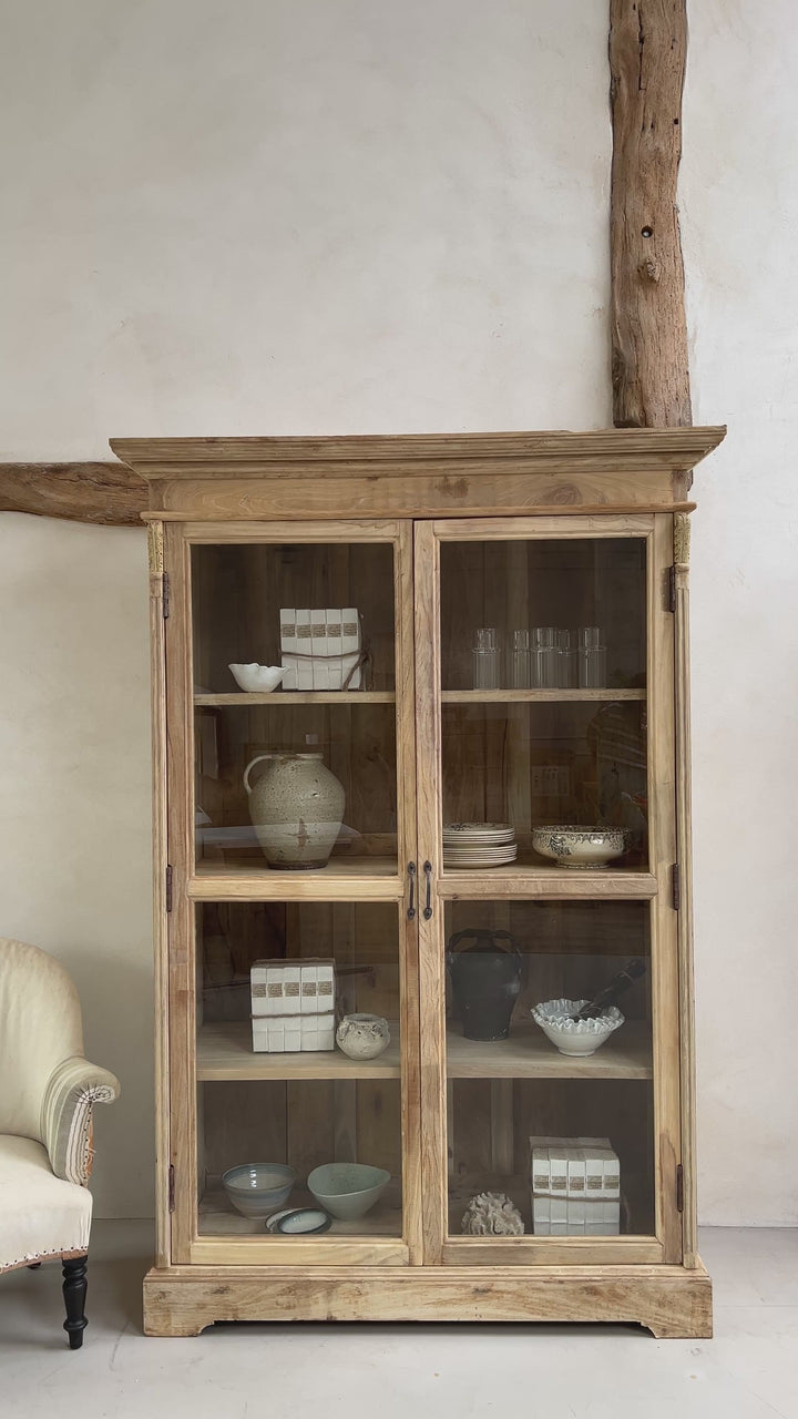 Reclaimed Wooden Glazed Cabinet | Sedilia