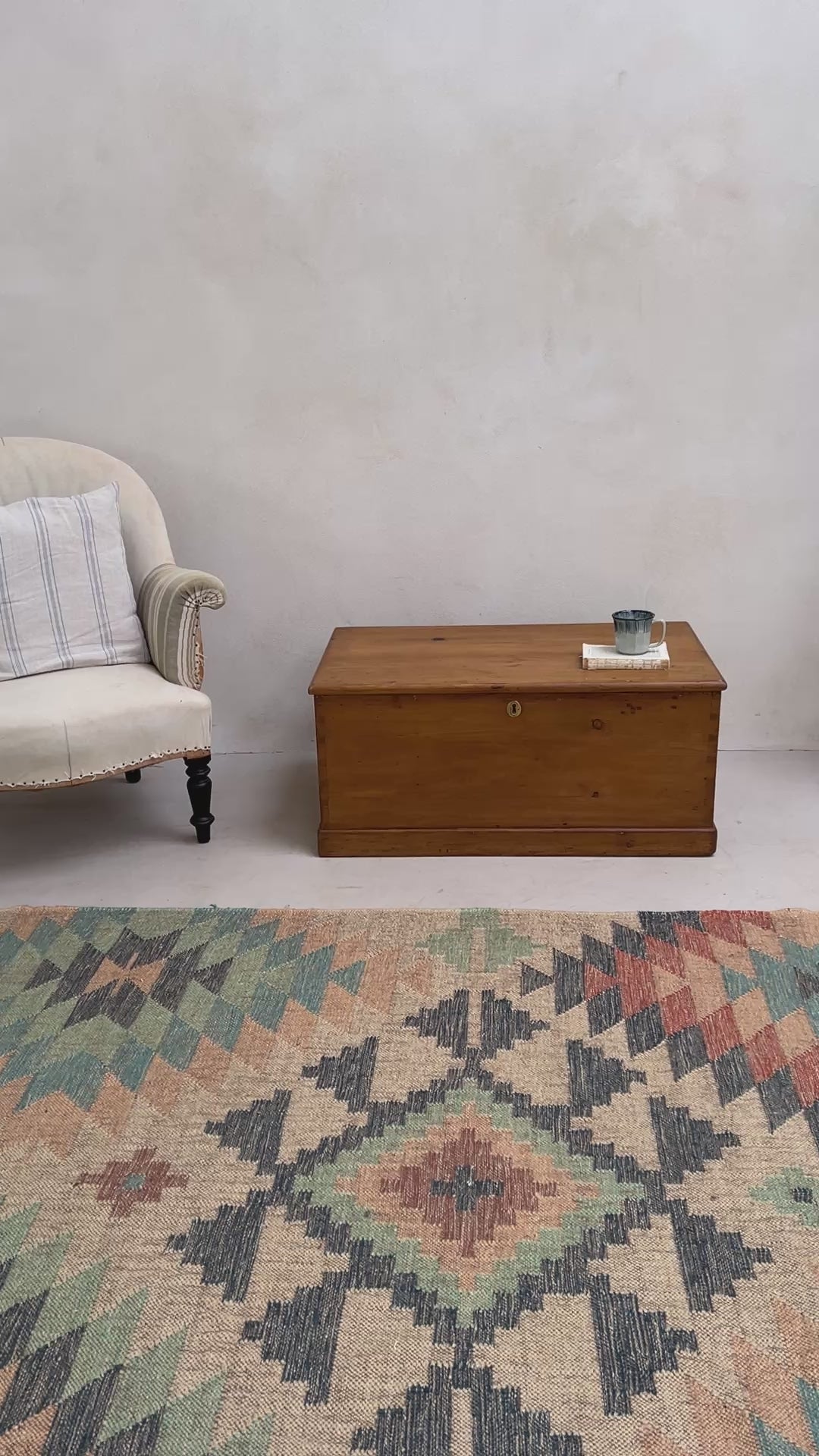 Antique Wooden Blanket Box | Jona