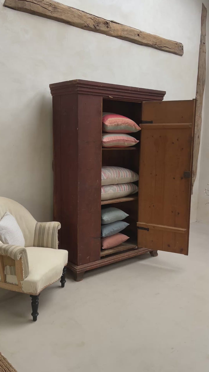 Antique primitive French Linen Press a