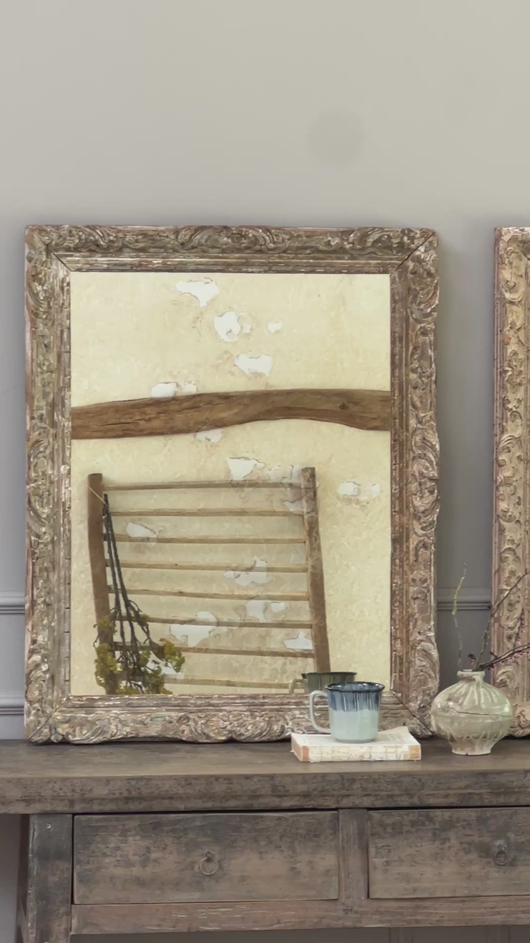 Antique French Ornate Mirror