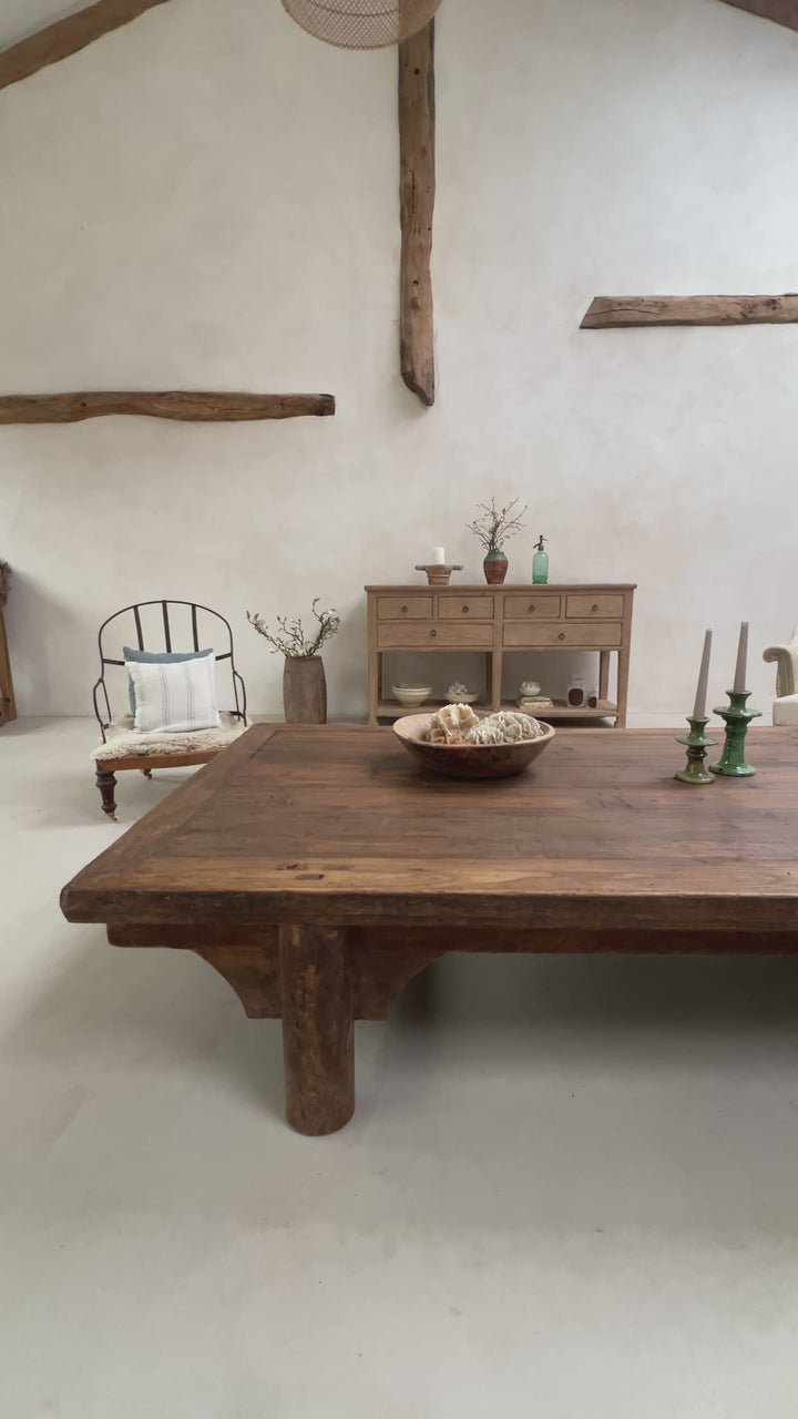 Antique extra large daybed coffee table | Cullen