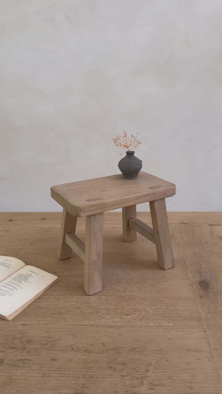 Reclaimed Wood Mini Stool video