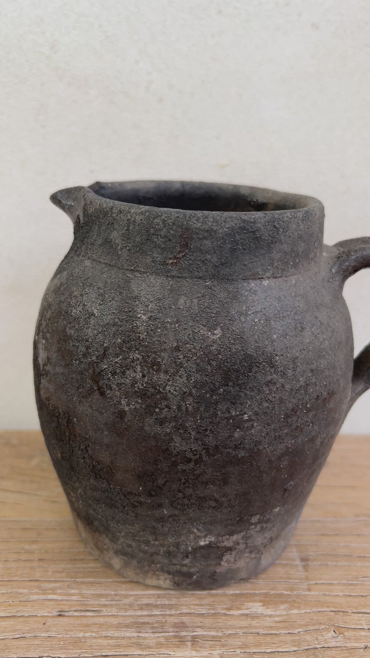 Antique Black Charcoal Jugs | Hero