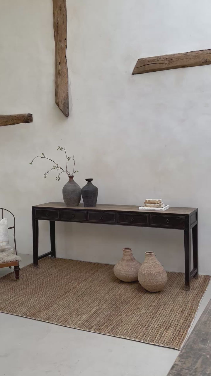 Antique Black Console Table | Oakford