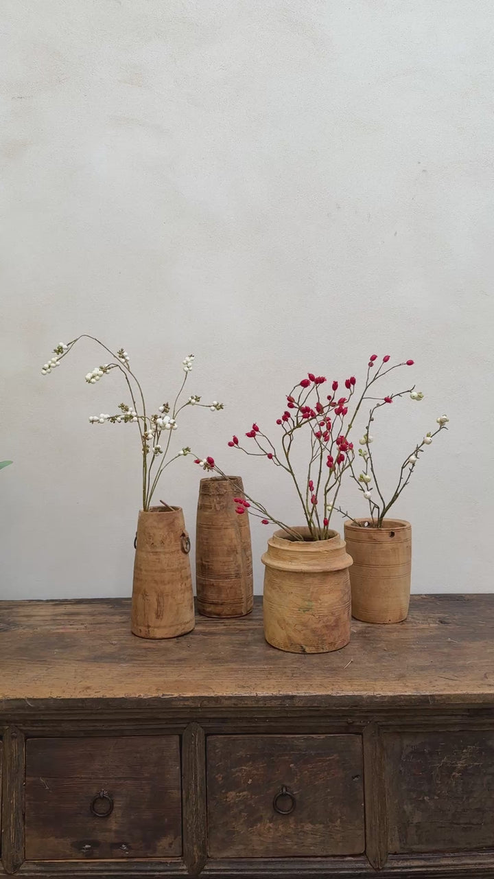 Sunbleached Wooden Nepali Pots