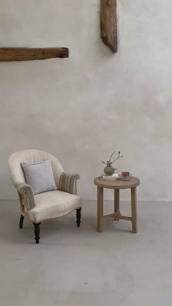 Reclaimed Side Table Assendon - Square Leg