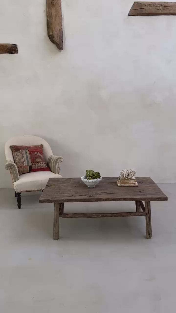 Large antique rustic coffee table | Arlington
