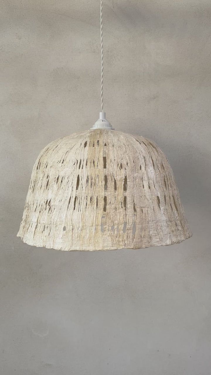 Paper Mache Pendant Light | Fabien