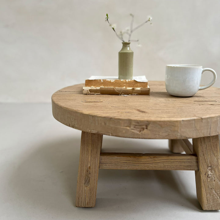 Reclaimed round coffee table