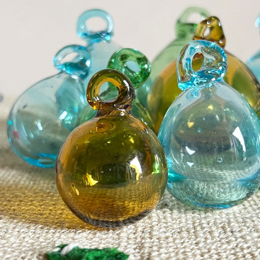Hand blown Small Bauble | Amber