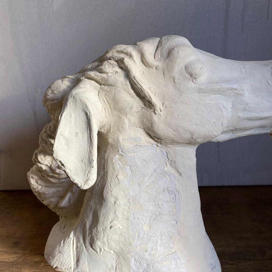 Large Hand Carved Horse Head | Viking