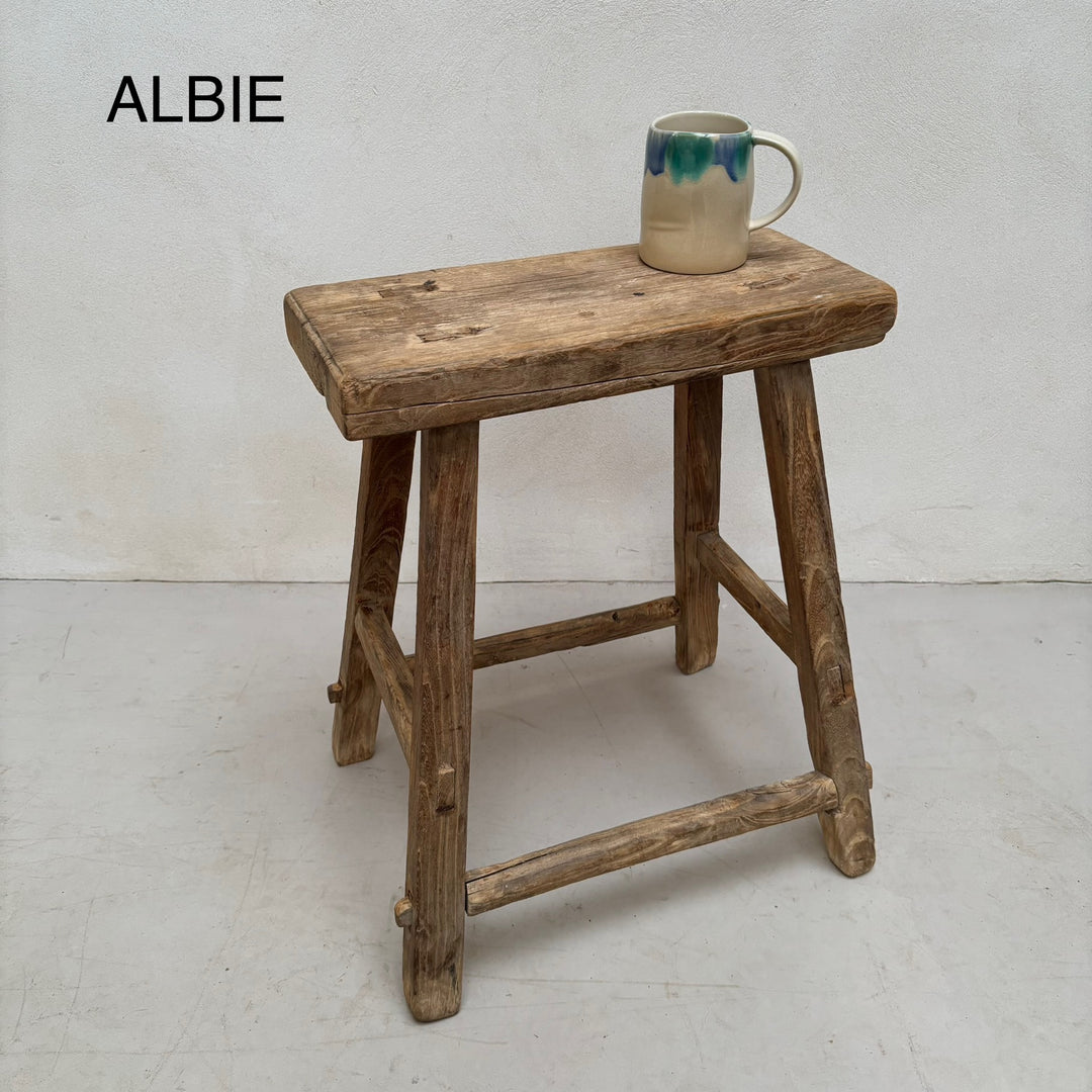 Antique Small Side Table | Large Stool (select from photo)