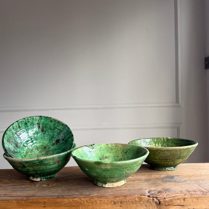 Moroccan Tamegroute Glaze Pottery Bowls
