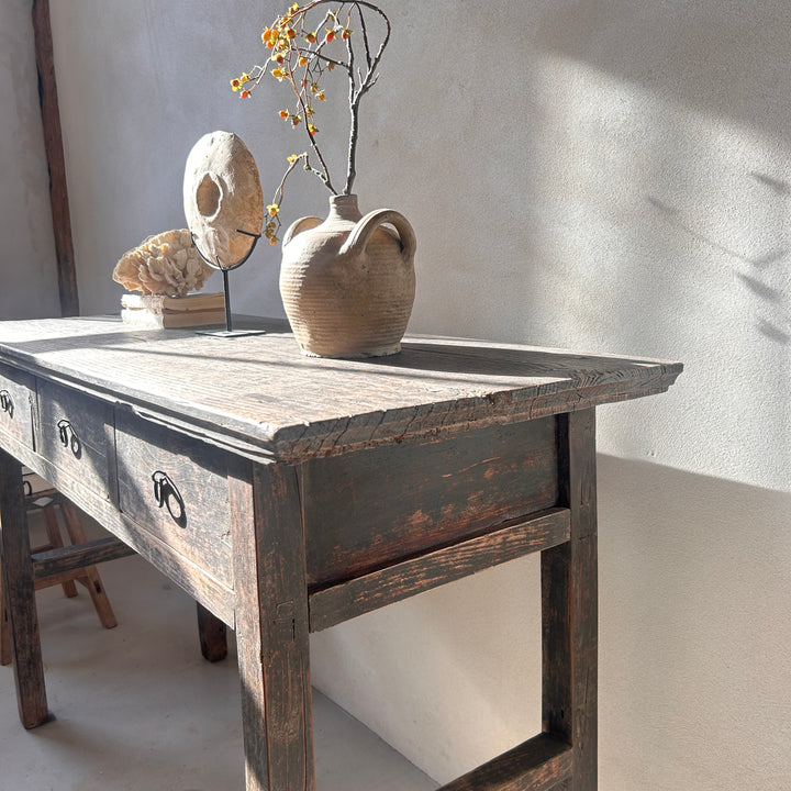 Antique Elm Console Table | Monkton