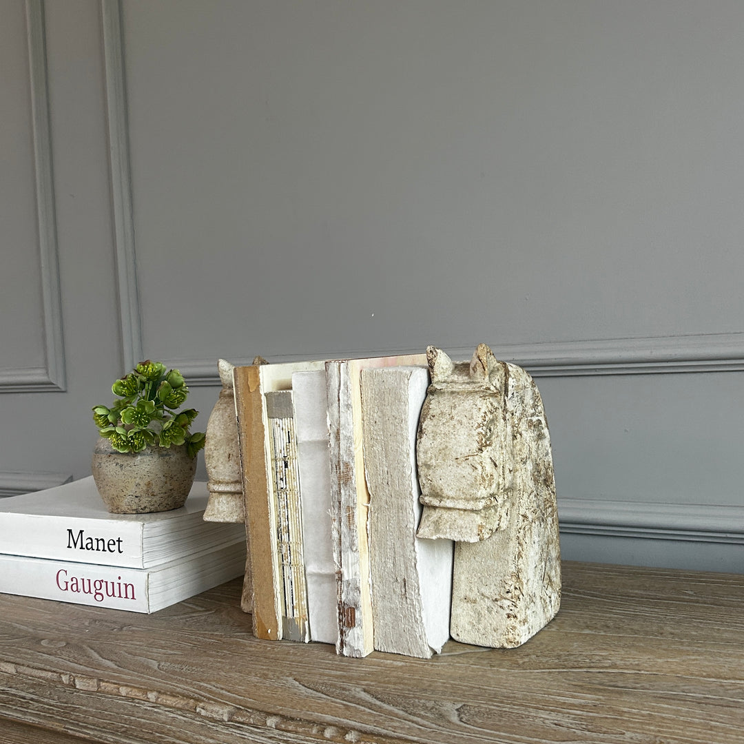 Rustic Sandstone Horse Head Statue