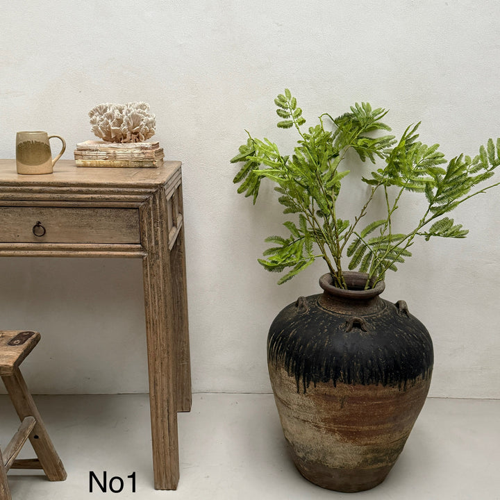 Rare Large Antique Sawankhalok Urn