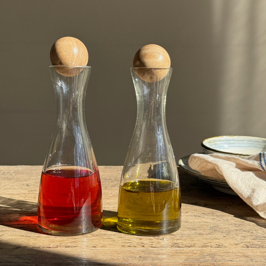 Glass Oil &amp; Vinegar Bottle