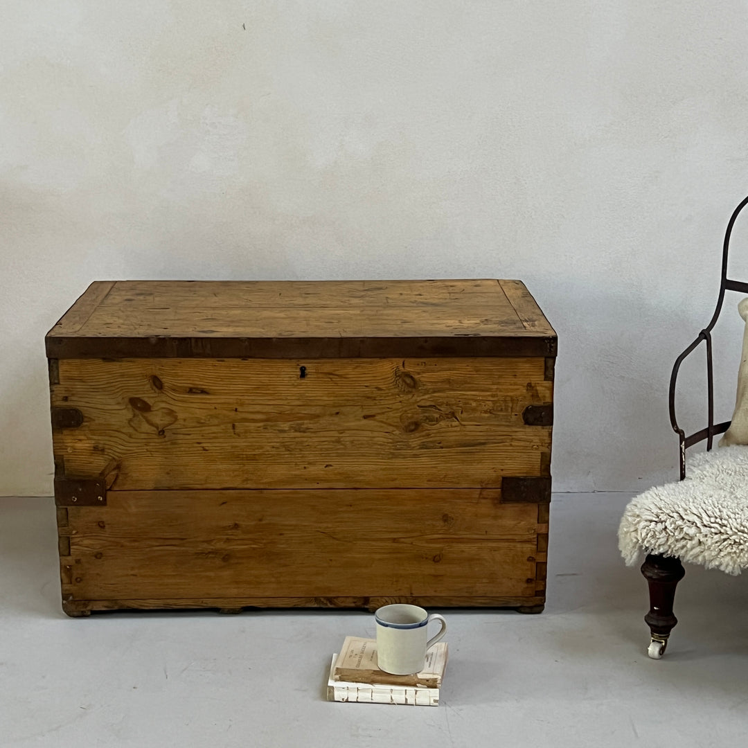 Antique Wooden Blanket Box | Jonathan