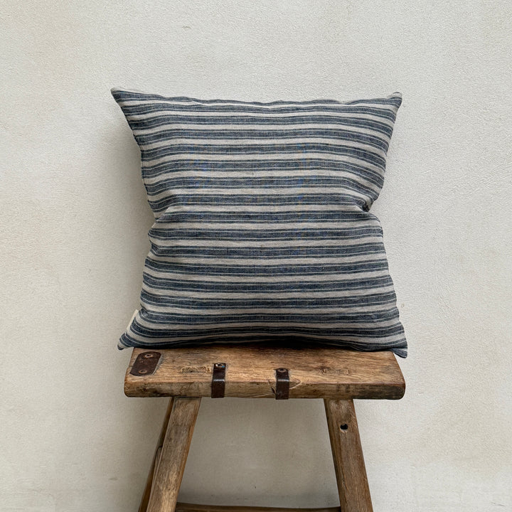Linen ticking stripe cushion | 50x50 Carla