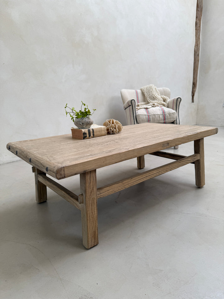 Reclaimed coffee table pale wood | Cotswolds