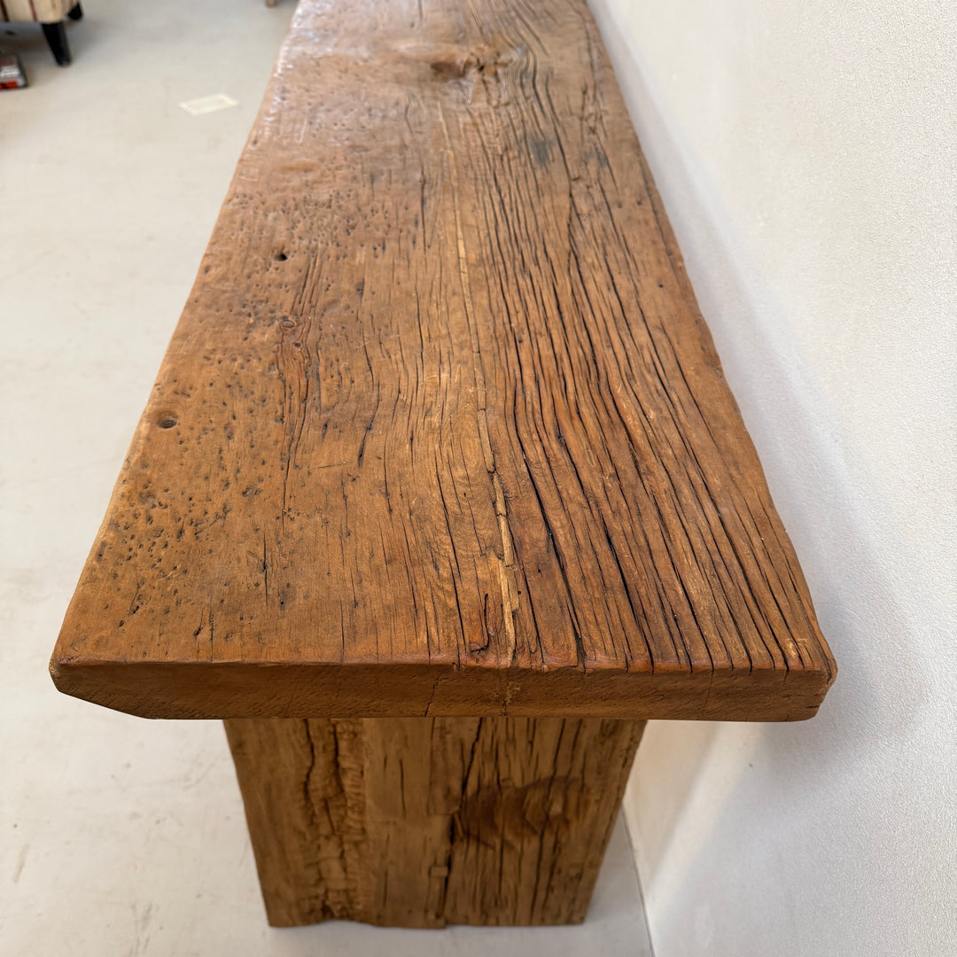 Rustic Reclaimed Wood St Ives Console Dark